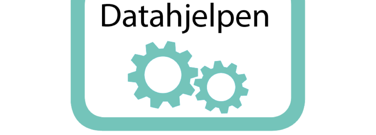 Datahjelpen logo med hvit bakgrunn