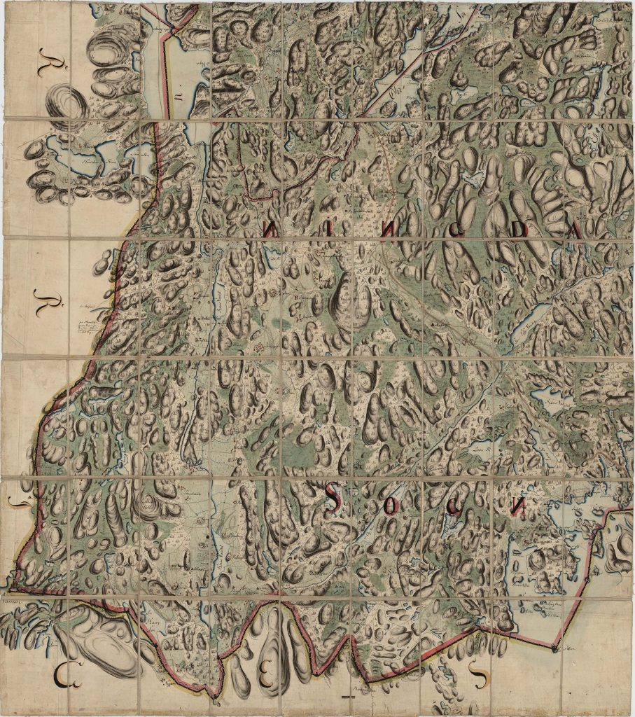 Kart fra 1808 over Idd og Enningdalen